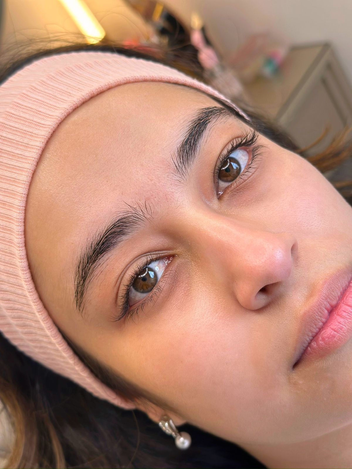Brow Lamination + Design — resultado — antes